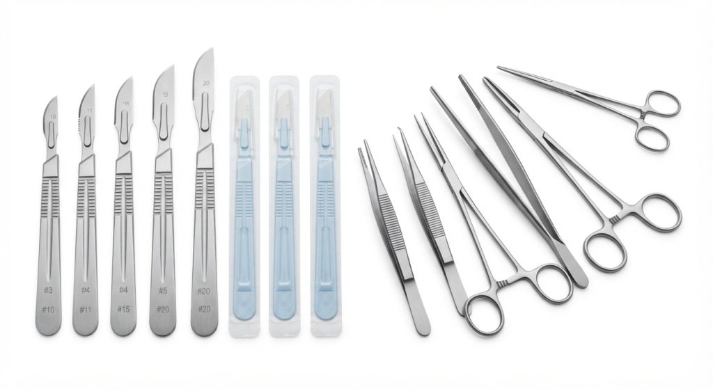 Scalpels and Forceps